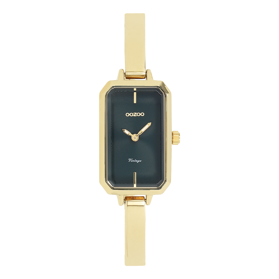 Gold coloured OOZOO watch with stainless steel bracelet